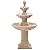 Grepatio Italian Outdoor Water Fountain, 48" H Waterfalls with Pump, 3-Tier Roman Pillar Garden Fountain, Indoor/Outdoor Modern Floor Standing Water Fountains for Garden, Patio, House Decor