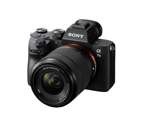 Sony Alpha 7 III – Appareil Photo Hybride Plein Format 24,2 MP avec Objectif 28-70 mm f/3,5-5,6 II – Autofocus Ultra-Rapide 0,02 s, Stabilisation d’Image...