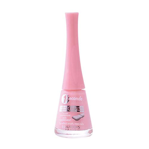 BOURJOIS 1 Seconde Texture Gel Nail Lacquer 02 Rose Delical (Blister) pour adultes, routine beauté quotidienne, format pratique