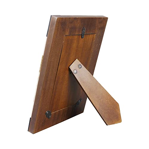 Nikky Home Geometric Wooden Photo Picture Frame 4X6 Boho Style Mango Wood For Tabletop Display #TOP3