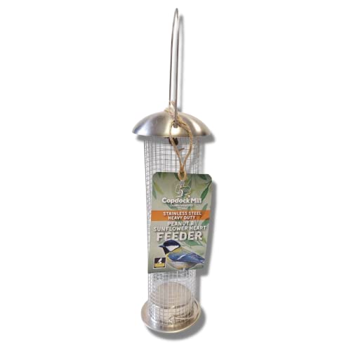 Copdock Mill Stainless Steel Heavy Duty Peanut & Sunflower Heart Feeder
