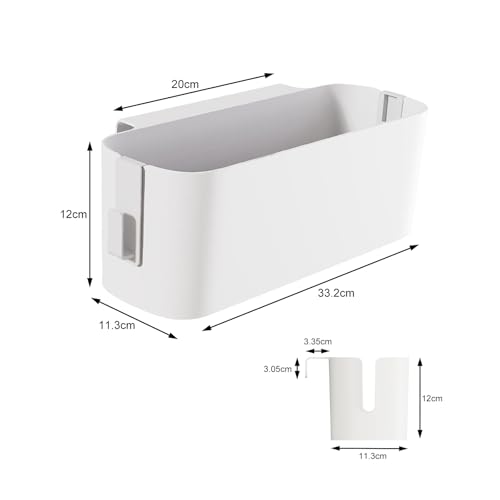 Lusacy 2 Stück Bett Organizer Zum Einhängen, Hängebett Organizer Aufbewahrungskorb, Nachttisch Bett Bettablage Betttasche Boxen mit 2 Abnehmbarer Haken für Büro, Schule, Zuhause, Wohnheim, Etagenbett