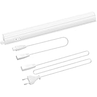 ENUOTEK Lampara Barra Tubo de Regleta Tira LED 5W para Bajo Mueble Armario de Cocina 313MM Longitud de Lampara Luz Neutra 4000K Lot de 1 Lampara