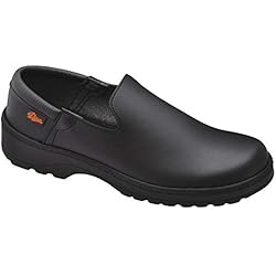 Playeras Para Uniformes De Trabajo DIAN - Marsella Negro 42, Zapato de Trabajo para Sanidad y Hosteleria, Zapato Laboral Unisex, Plantilla Acolchada Antibacteriana, Transpirable, Antirozaduras, Suela Antideslizante y Antiestática.