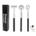Backscratchers, Back Scratcher for Women Men 3PCS Includes Bearclaw Hand and Eagle Claw kit Telescoping with Adjustable (Black)
