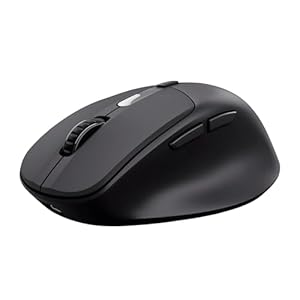 Trust Zevo Ultraschnell Wiederaufladbar Kabellose Maus, Bluetooth + 2.4GHz, Leise Tasten, Ultraschnelles Aufladen (3 Min = 24 Tage Akku), 85% Recyclingkunststoff, Mehrgeräte Funkmaus PC Mac, Schwarz