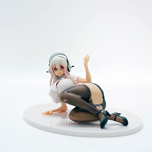 WSNDY Anime Figurine pour Super Sonico, SUPERSONICO Action Figure Character Model Statue Collectible Figure Cadeaux pour Animé Les Fans 8 cm