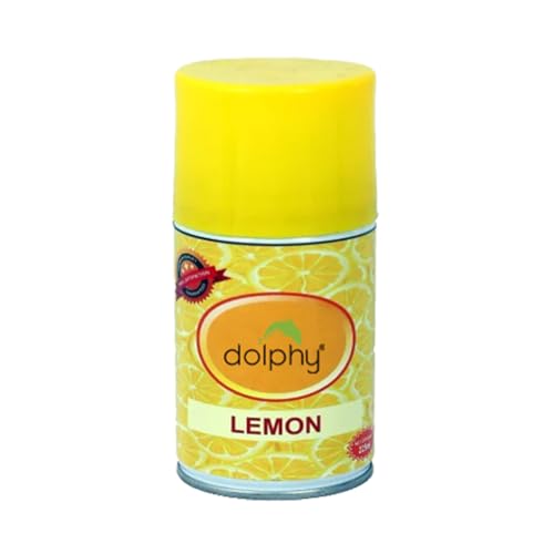 Image of Dolphy Automatic Air Freshener Refill, Room and Bathroom Freshener Spray Refill Perfume Dispenser - (Lemon - 300ml)