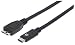 Produktbild Manhattan 353397 USB-C 3.1 Gen2 Kabel ( USB Typ C-Stecker / Micro B-Stecker ) 1m 3A schwarz