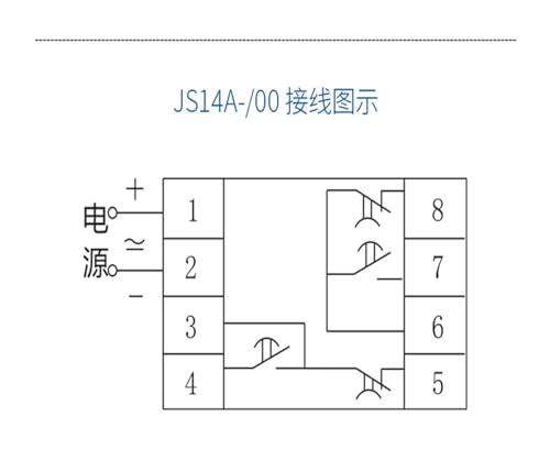 Relé de tiempo JS14A de 120S y AC380V para control de retardo de encendido 3