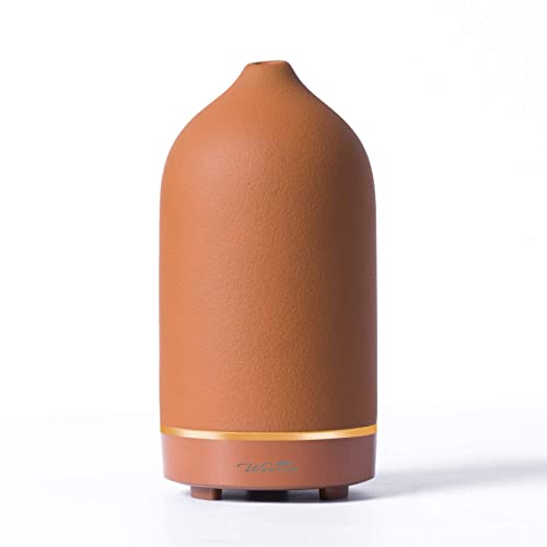 Wanlola Essential Oil Diffuser,120ml Aromatherapy Ceramic Diffusers with Auto Shut Off Function for...