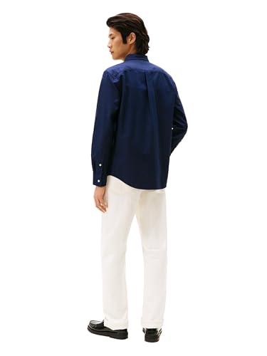 Image of Tommy Hilfiger Men's Long Sleeve Oxford Shirts in Regular Fit, Men's Button Down Shirts, Also Available in Big and Tall