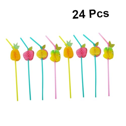24 pitillos plásticos desechables coloridos para fiestas miniatura 4