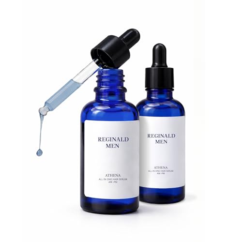 Image of Reginald Men Athena- All in one Hair Growth Serum | 30ml x 2 | Hair Fall Control & Follicle Boost with 12 Actives | Advanced Hair Growth Serum For Scalp | Controls Hairfall & Boosts New Hair Growth
