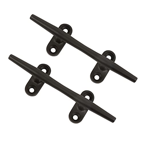 Mx Boat Cleat Black Stainless Steel Marine Dock Cleat Deck Cleat With Screws 2Pcs（4 Inch/2Pcs） #TOP2