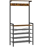 Produktbild von HOOBRO Großer Garderobenständer, Garderobe Mit Sitzbank, Schuhregal Mit