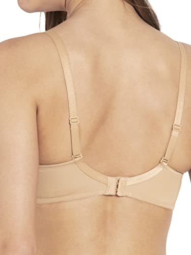 Image of Jockey UL60 Women's Under-Wired Padded Micro Touch Nylon Elastane Stretch Medium Coverage T-Shirt Bra with Detachable Straps