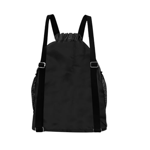 Swim Bag Drawstring Backpack String Bag Gym Sports with Shoe Compartment Sackpack for Beach Swimming Gym Sports,Black 3#3