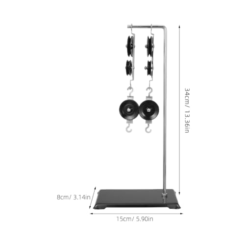 Image of Housoutil Pulley Block Set Physics Lab Science Kit Experiments, 13.4 Inch Physics Experiment Kit, Block and Tackle Pulley System for Science Project, Educational Laboratory Mechanics Equipment