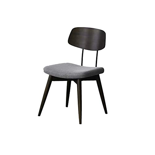 DENGSHENG SHOPS Household Solid Wood Black Walnut Color Bracket Soft Padded Cushion Simple Fashion Desk Chair Dining Chair Chair Multifunctional Chair