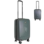 Guinness® 24" ABS Check-in Suitcase – Lightweight Hard Shell Luggage with 360° Spinner Wheels, Telescopic Handle & Built-in Combination Lock – Durable 65cm Travel Case (Green)