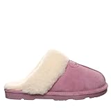 BEARPAW Women's Loki Dusky Orchid Size 12 | Soft Suede Indoor & Outdoor Slippers | Comfortable & Lightweight Footwear for Women