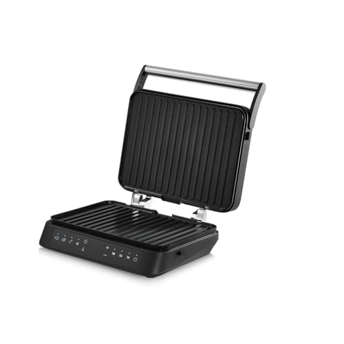Zeegma Elektro-Kontaktgrill GRILL CHEF 3.0, 5 Programme Herausnehmbare Grillplatten Spülmaschinentauglich Einstellbare Temperatur Anzeige, Leistung 2000 W, Unabhängige Plattenheizung