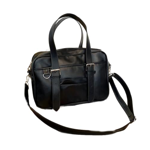 Sac à bandoulière japonais en PU pour étudiant avec sangle réglable