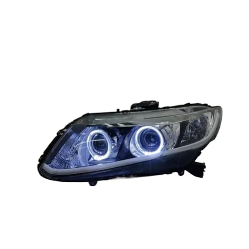 Faros Honda Civic 9 con luz de circulaci[strong]ó[/strong]n diurna y doble l[strong]á[/strong]mpara modificada