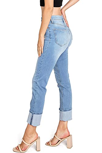 Celebrity Pink Women's Juniors High Rise Slim Fit Straight Leg Jeans3