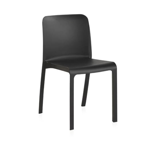 Shaf SP Berner - Pack de 6 Sillas Grana - Apilables, Ergonómicas y Resistentes - Uso Interior y Exterior - Fabricadas en España con Plástico Reciclado - Antracita