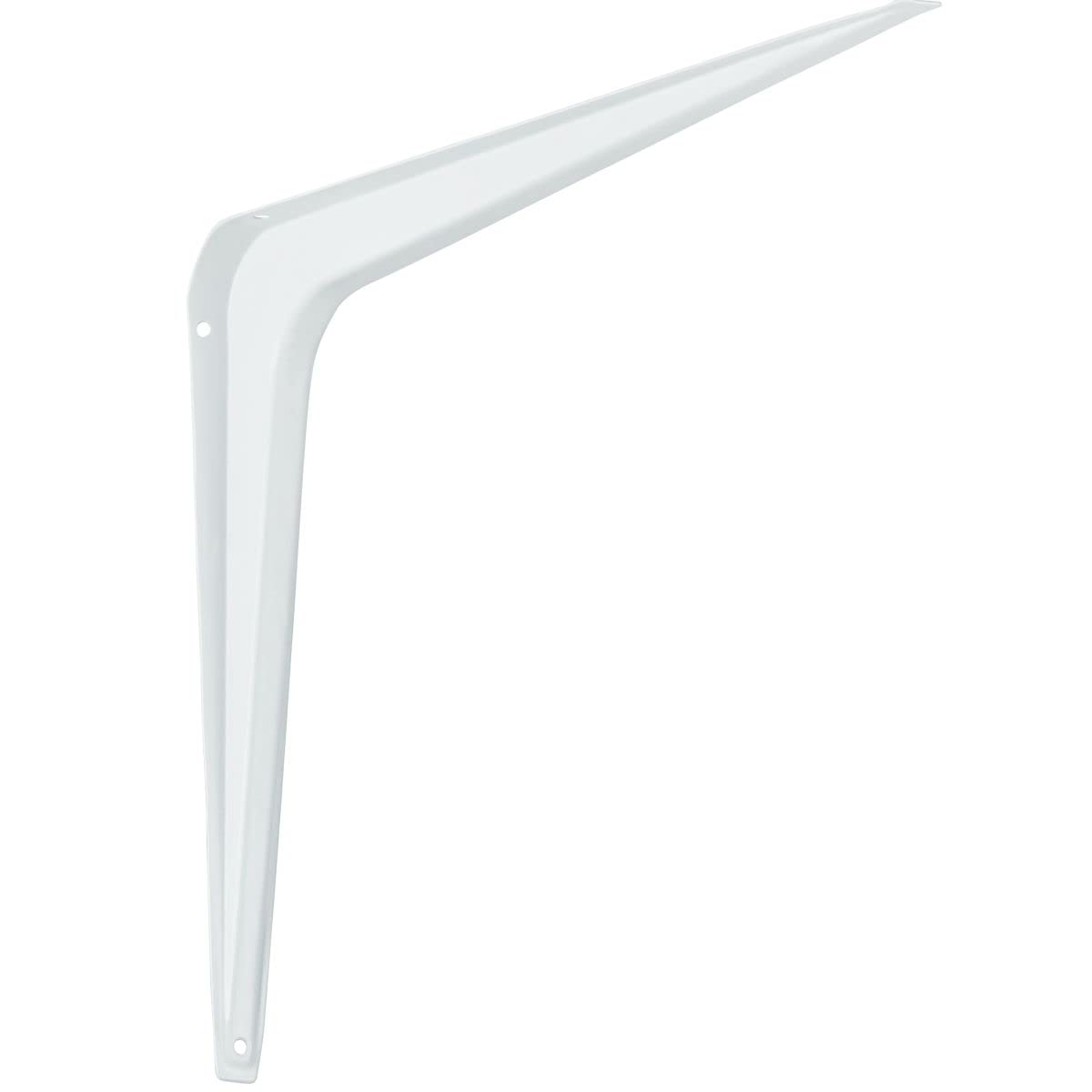 Gedotec Regalträger Metall Regalkonsole 300 mm Stahlblech-Konsole für Wandregale | Regalhalter für die Wand-Montage | 20 Stück - Stahl weiß beschichtet | Winkel-Konsole für Bücher-Regale & Tablare