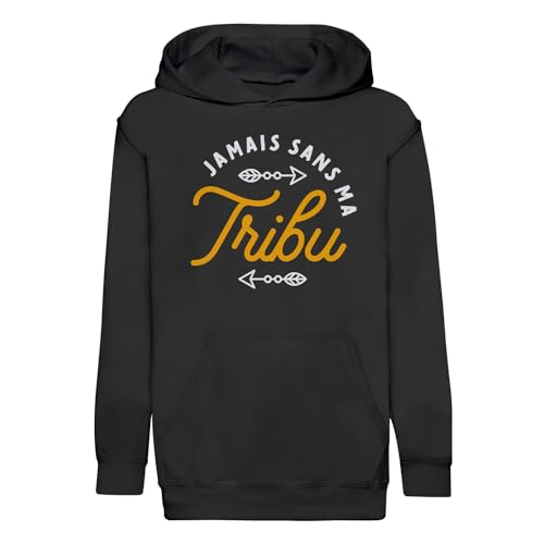 Sweat à capuche enfant Jamais sans ma Tribu pour garçon et fille collection premium