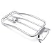 HTTMT LR13- Chrome 11x7 Inches Solo seat Luggage Rack Compatible with Harley 1997-2015 Touring FLH/T 97-15