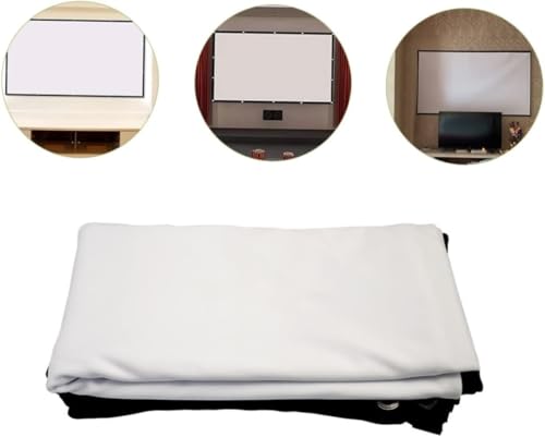 Pantalla de proyección lavable de poliéster blanco que evita reflejos molestos 7