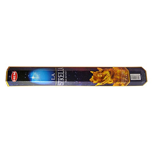 The Star - Box Of Six 20 Stick Tubes - Hem Incense #TOP4