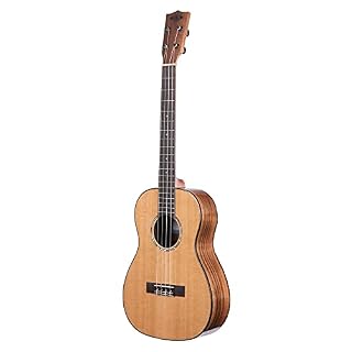 Kala KA-SCAC-B – Solid Cedar Top Acacia, Ukulélé Baryton - Les Beatles, Paul McCartney, John Lennon, RIngo Starr, George Harrison Kala KA-SCAC-B - Solid Cedar Top Acacia, Ukulélé Baryton – Image 4