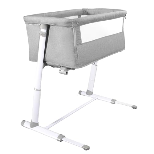 RONBEI Baby Bassinet Bedside Sleeper, Easy to Assemble Bassinets for Baby/Infants