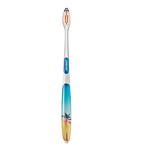 Jordan Plastic Medium Bristles BPA-free Brush gentle to Teeth & Gems (Random Colour) - Pack of 1-picture-12