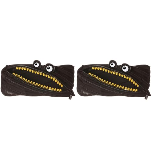 Image of ZIPIT Grillz Pencil Case, Black (Pack of 2)