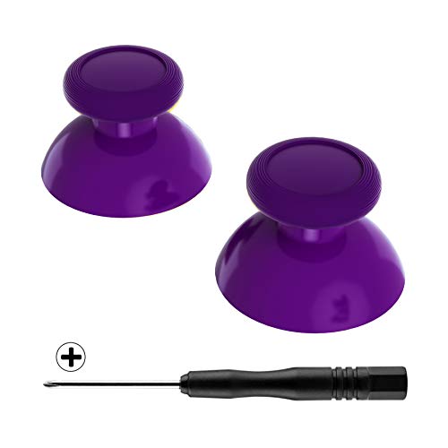 eXtremeRate Purple Replacement 3D Joystick Thumbsticks, Analog Thumb Sticks with Cross Screwdriver for Nintendo Switch Pro Controller