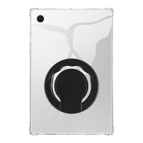 Coque Samsung Tab A8 10.5 2021 antichoc transparente avec anneau rotatif et support