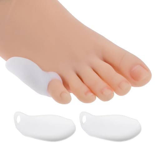 COMNICO Espaciadores para juanetes de sastre, 16 unidades, protectores de cojín para juanetes, almohadillas correctoras de juanetes de sastre, almohadillas de gel suave con espaciador, protector de