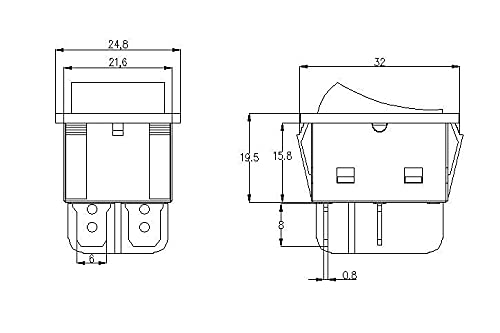 Interrupteur à bascule T85 4 broches 12V robuste 30A pour circuit auto - 6