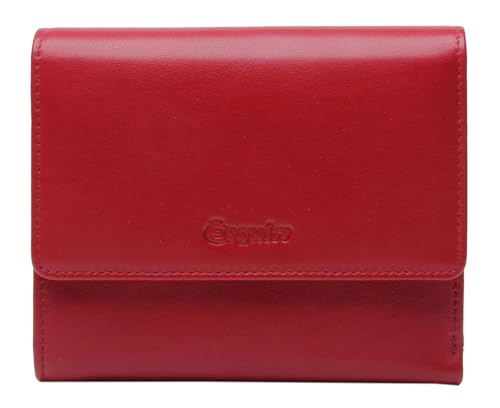 Portefeuille Esquire Viktoria rouge à rabat, l'accessoire de caractère pour s'affirmer