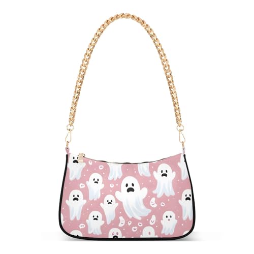 CEBUGI Crossbody Bags for Women Shoulder Purse Cute Ghosts Handbags Stylish Clutch Purse with Chain Strap
