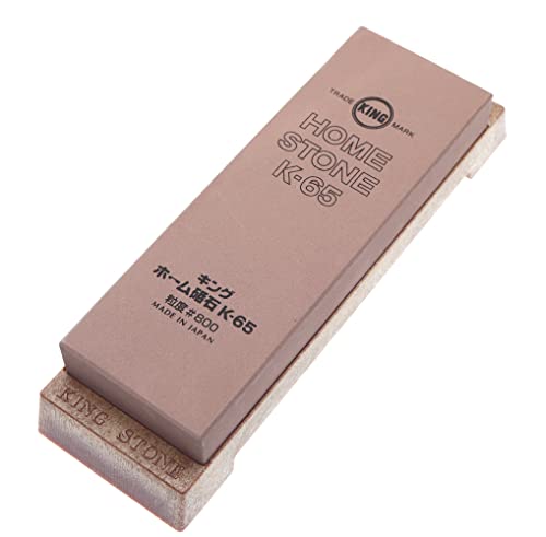 Cocktail7 Pedra de afiar japonesa King de grão 800 com suporte sintético antiderrapante e uso estável pedra de água pedra de água fabrico japonês