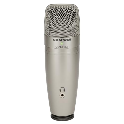 Samson C01U Pro USB Condenser Microphone + Keepdrum NB35 Articulated Arm Tripod