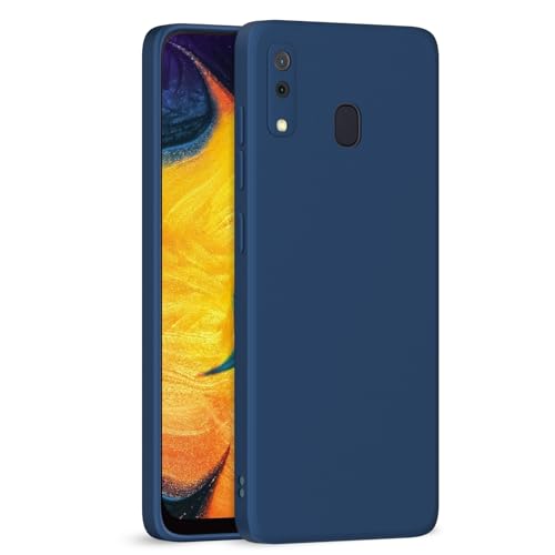 Image of Outlouders Back Cover for Samsung Galaxy A20 / A30 / M10s | Camera Protection | Durable Soft Matte Silicone Bumper Case (Blue)