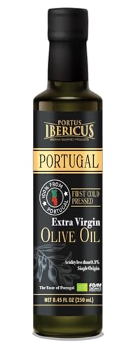 Portus Ibericus - Portuguese Organic Extra Virgin Olive Oil (8.45 FL Oz, 250ml) (8.45 FL Oz)